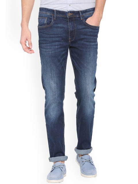 

V Dot Men Blue Slim Fit Mid-Rise Clean Look Stretchable Jeans