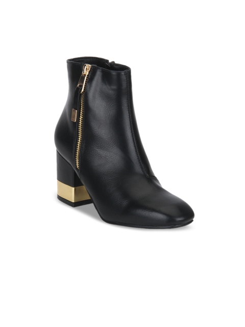 

Truffle Collection Women Black Solid Heeled Boots