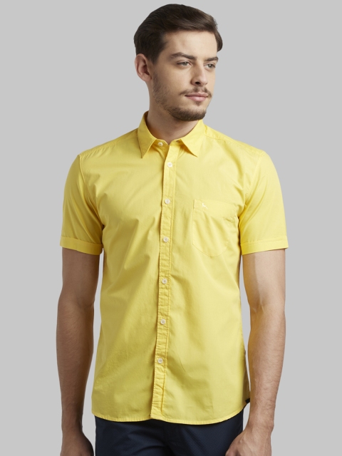 

Parx Men Yellow Slim Fit Solid Casual Shirt