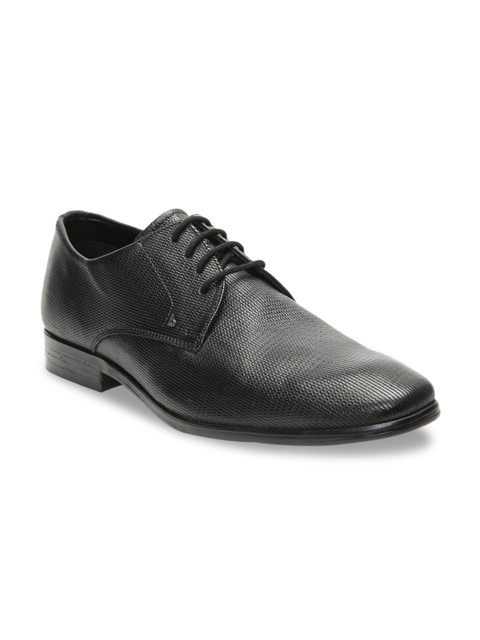 

Bugatti Men Black Leather Formal Derbys