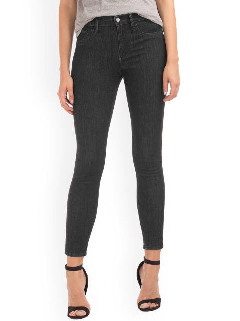

GAP Women Black Mid-Rise Jeggings