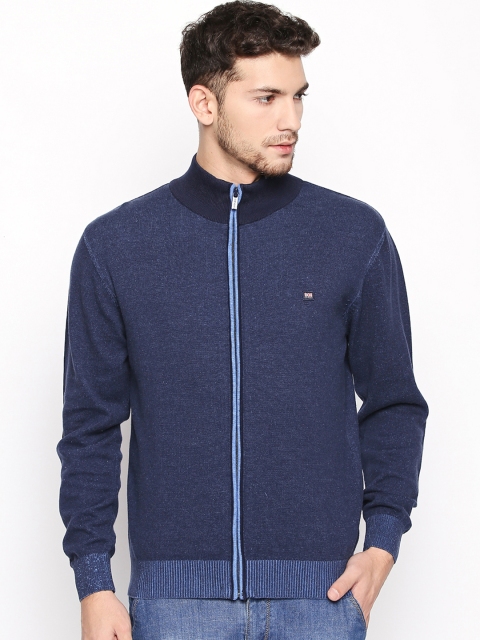 

BYFORD by Pantaloons Men Blue Solid Front-Open