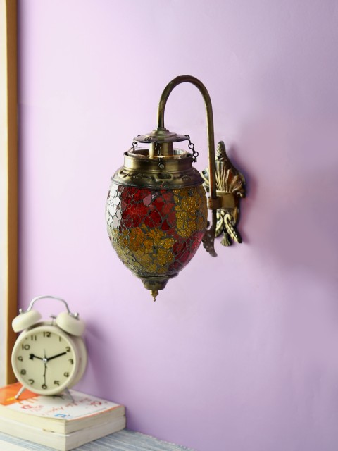 

Aesthetic Home Solutions Gold Textured Hanging Lamp