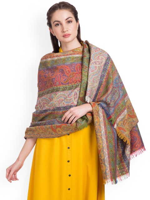 

SHINGORA Women Multi-Coloured Woven Design Shawl