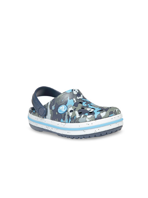 

Crocs Crocband Boys Blue Grey Printed Clogs
