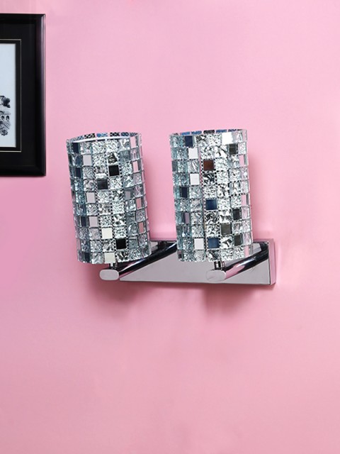 

Aesthetic Home Solutions Steel-Toned Wall Lamp