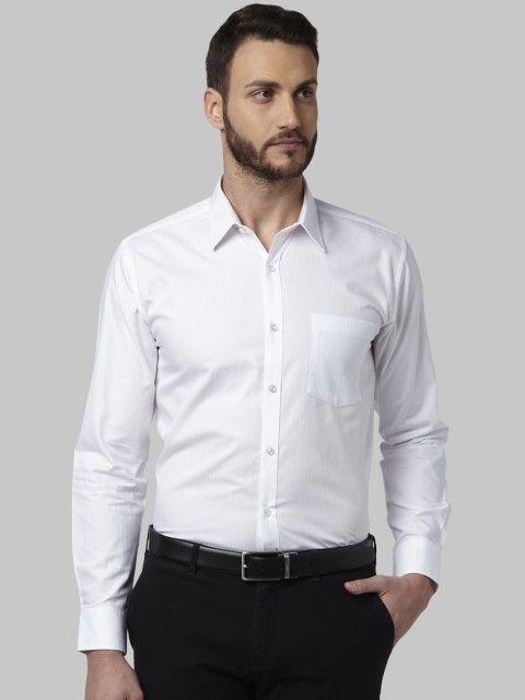 

Park Avenue Men White Slim Fit Solid Formal Shirt