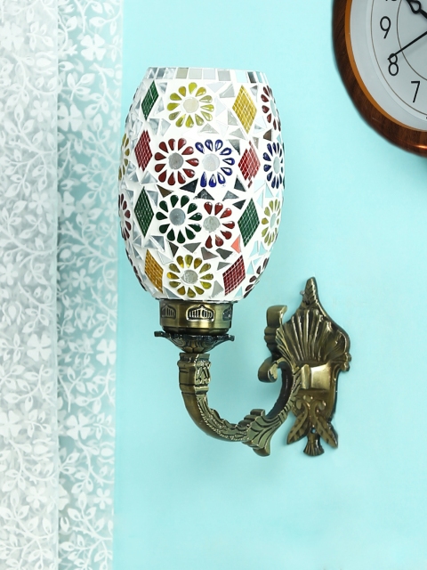 Aesthetic Home Solutions Multicoloured Single Shade Wall Lamp, Multi