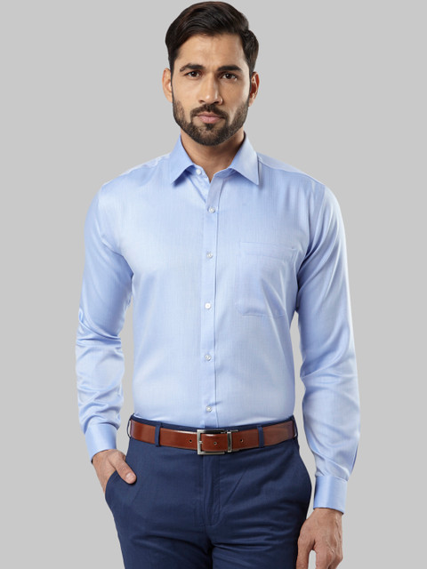 

Raymond Men Blue Regular Fit Solid Formal Shirt