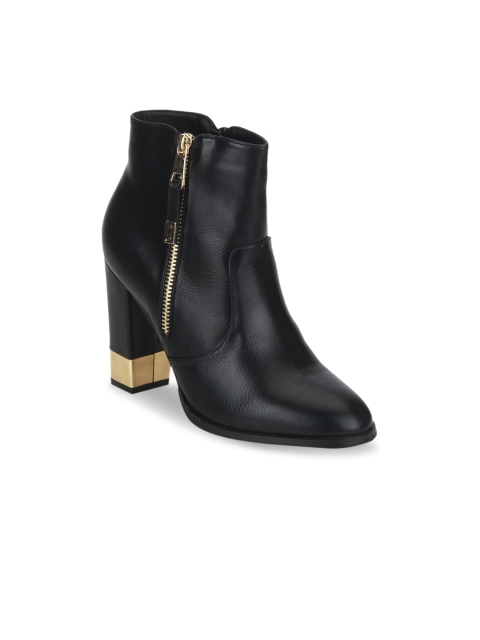 

Truffle Collection Women Black Solid Heeled Boots