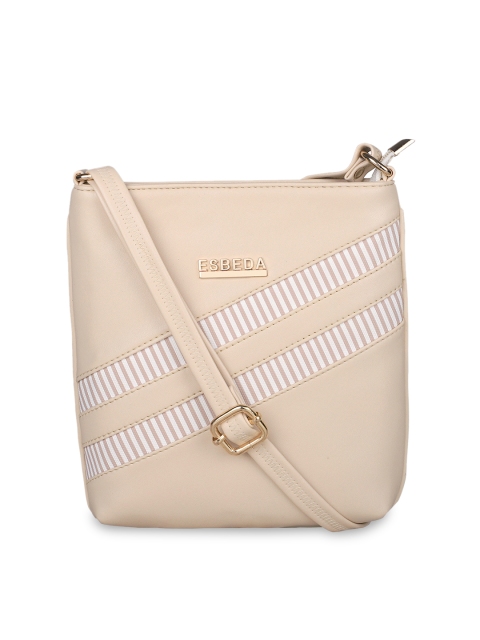 

ESBEDA Cream-Coloured Solid Sling Bag