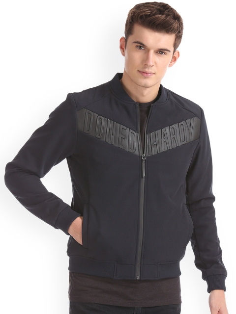 

Ed Hardy Men Blue Printed Bomber