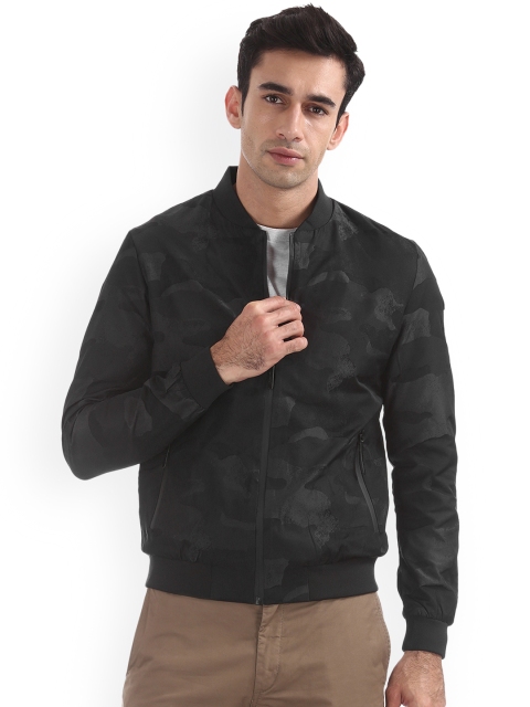 

Ed Hardy Men Black Printed Bomber