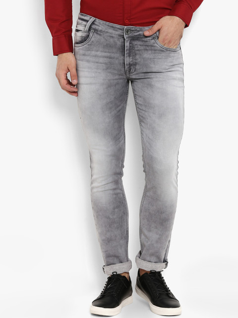 

Mufti Men Grey Slim Fit Mid-Rise Clean Look Stretchable Jeans