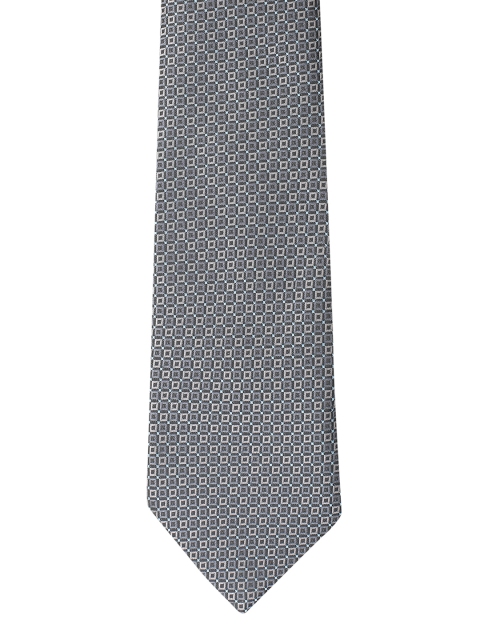 

Peter England Black Woven Design Broad Tie