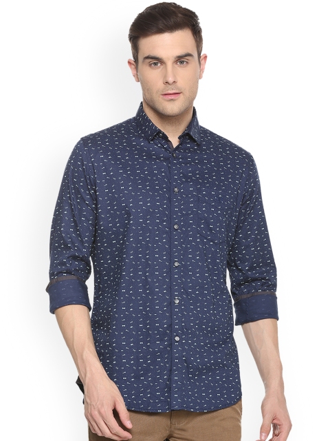 

Van Heusen Sport Men Blue Slim Fit Printed Casual Shirt