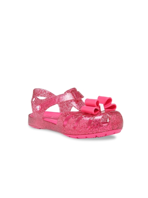 

Crocs Girls Pink Solid Synthetic Flats