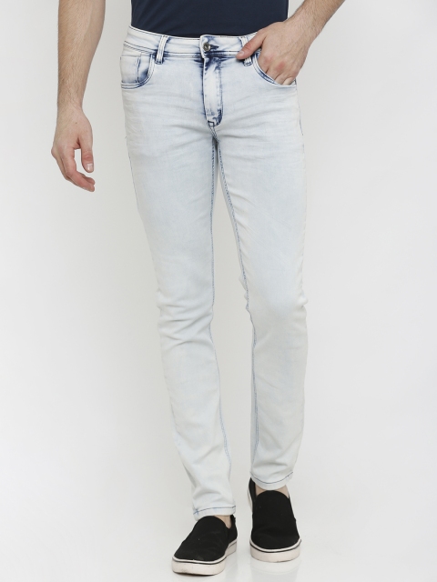 

Rex Straut Jeans Men Blue Slim Fit Mid-Rise Clean Look Stretchable Jeans