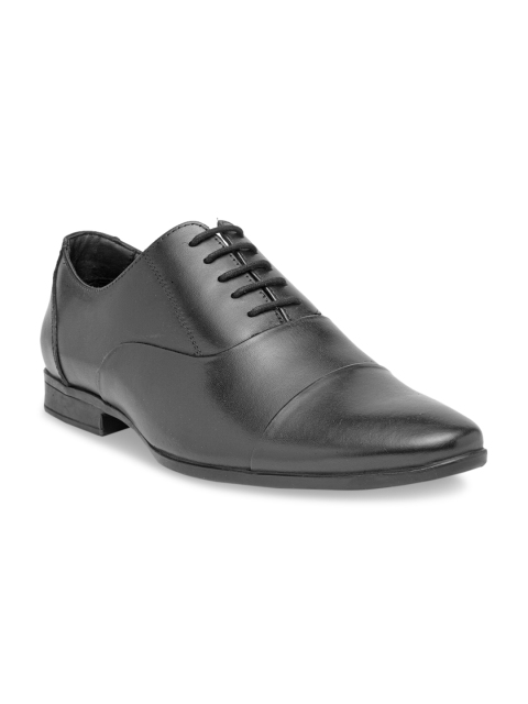 

Teakwood Leathers Men Black Formal Leather Oxfords