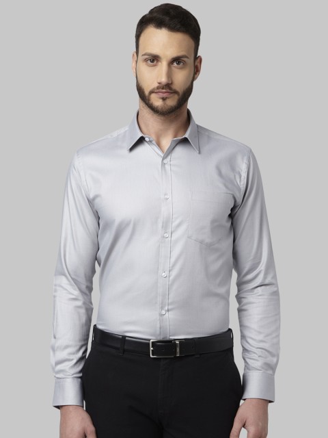 

Park Avenue Men Grey Slim Fit Solid Formal Shirt