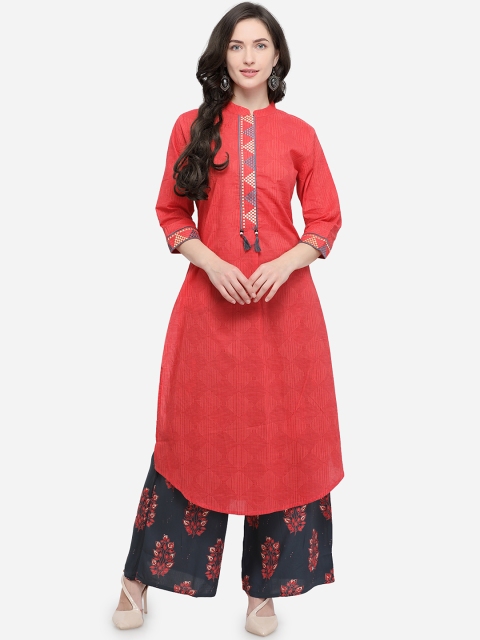

Stylee LIFESTYLE Women Coral Printed A-Line Kurta