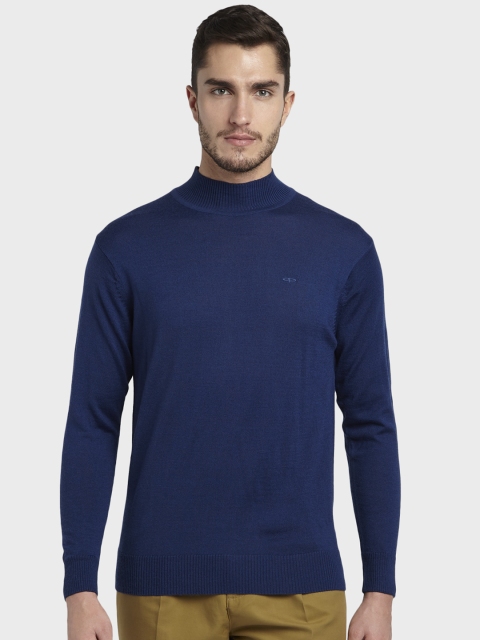 

ColorPlus Men Blue Solid Pullover