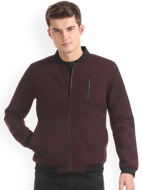 

Ed Hardy Men Maroon Solid Bomber