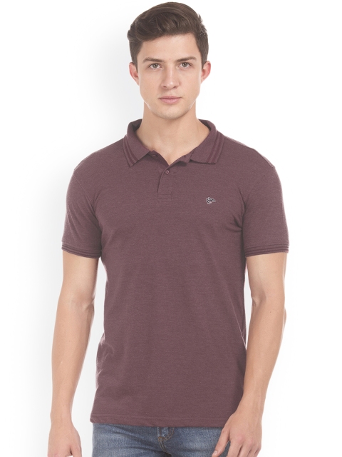 

Ruggers Men Maroon Solid Polo T-shirt
