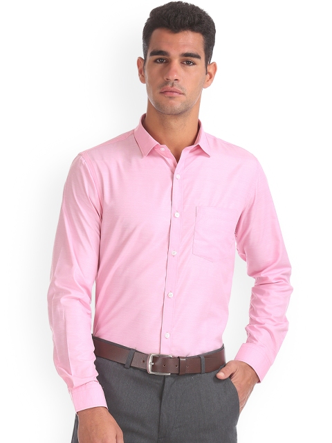 

Excalibur Men Pink Regular Fit Solid Formal Shirt