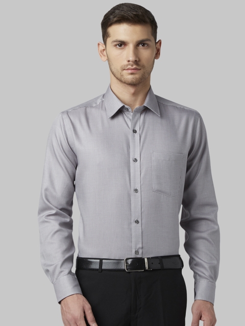 

Park Avenue Men Grey Regular Fit Solid Formal Shirt
