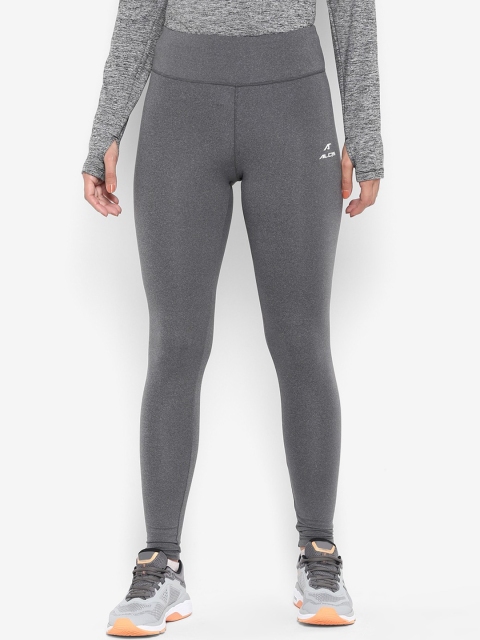 

Alcis Women Grey Solid Ankle-Length Leggings