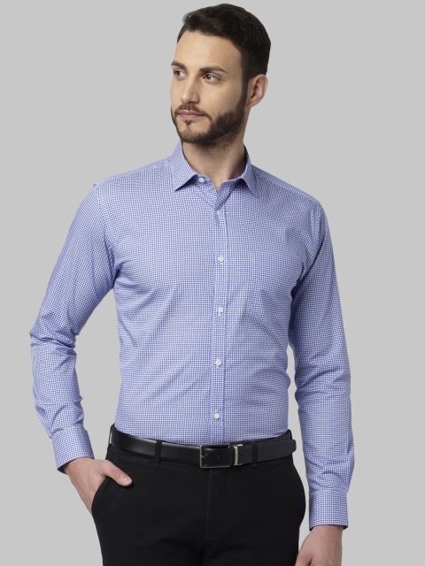 

Park Avenue Men Blue Slim Fit Printed Formal Shirt