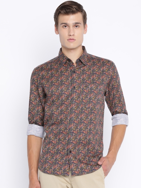 

Basics Men Multicoloured Slim Fit Printed Casual Shirt, Multi