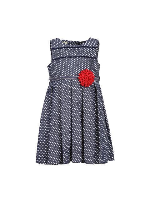 

A Little Fable Girls Blue Star Studded Dress