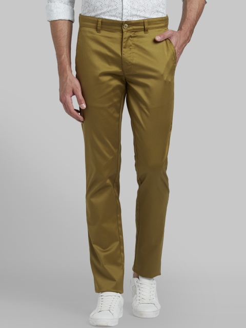 

Parx Men Khaki Slim Fit Solid Regular Trousers