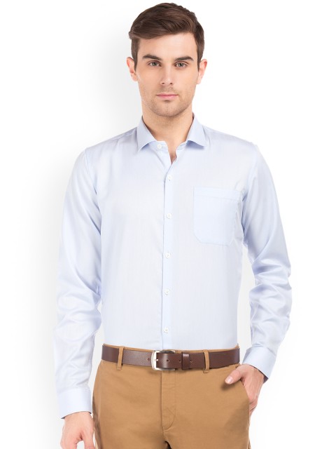 

Excalibur Men Blue Slim Fit Solid Formal Shirt