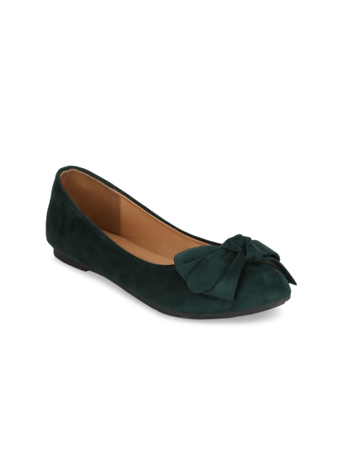 

Mode by Red Tape Women Green Solid Ballerinas