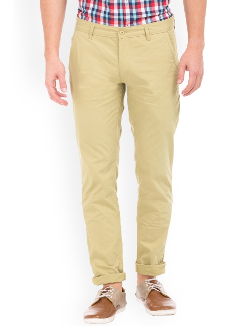 

Ruggers Men Brown Regular Fit Solid Regular Trousers