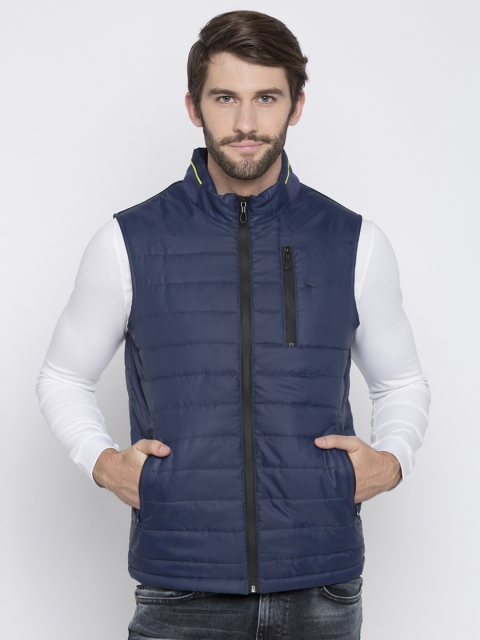 

SPYKAR Men Blue Solid Padded Jacket