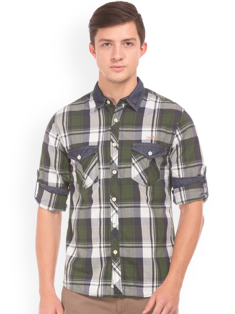 

Cherokee Men Multicoloured Regular Fit Checked Casual Shirt, Multi