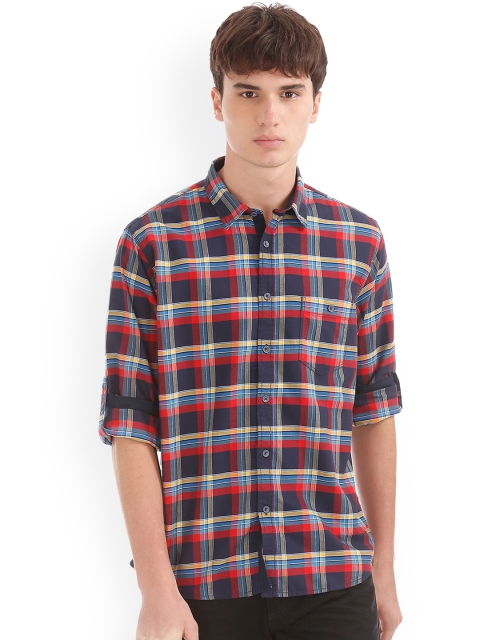 

Cherokee Men Multicoloured Regular Fit Checked Casual Shirt, Multi