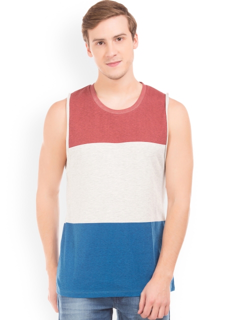 

Colt Men Multicoloured Colourblocked Round Neck T-shirt, Multi