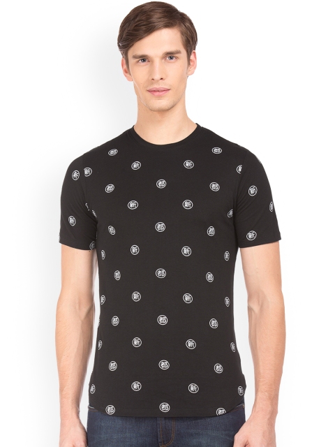 

Colt Men Black Printed Round Neck T-shirt