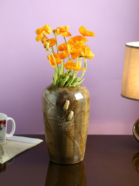 

Aapno Rajasthan Brown Ceramic Flower Vase