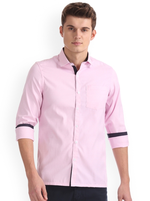 

Excalibur Men Pink Manhattan Slim Fit Solid Casual Shirt