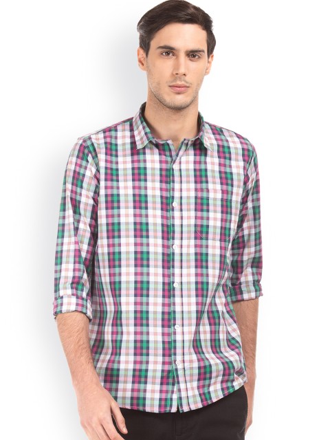 Ruggers Men Multicoloured Regular Fit Checked Casual Shirt, Multi