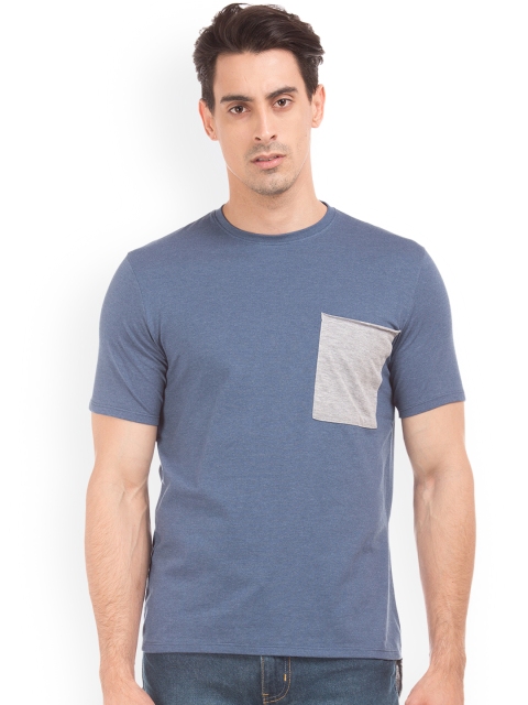 

Colt Men Blue Solid Round Neck T-shirt