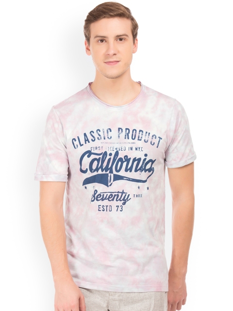 

Cherokee Men Pink Dyed Round Neck T-shirt