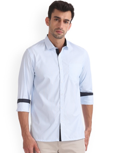 

Excalibur Men Blue Regular Fit Printed Casual Shirt