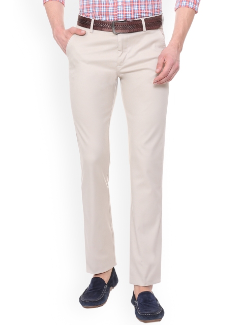 

Allen Solly Men Beige Regular Fit Solid Regular Trousers